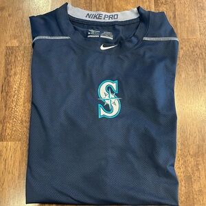 SEATTLE MARINERS Nike Pro Dri-Fit Fitted Men’s Stretch Size XXL Blue MLB